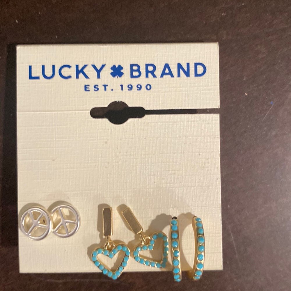 Lucky Brand earring set. NEW